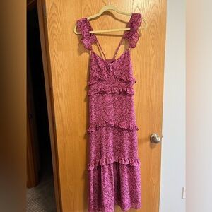 O.P.T. Midi Ruffle Dress